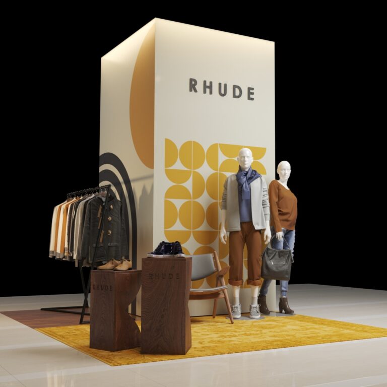 Pop-up Showcase Designs for Rhude